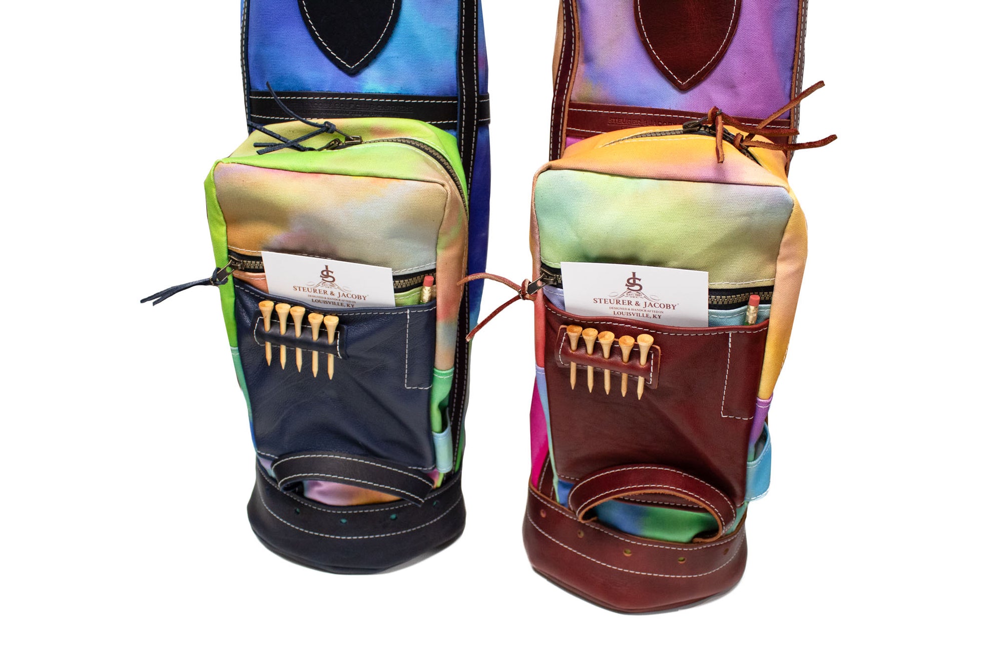 Tie Dye Sunday Golf Bag Ball Pockets-Steurer & Jacoby