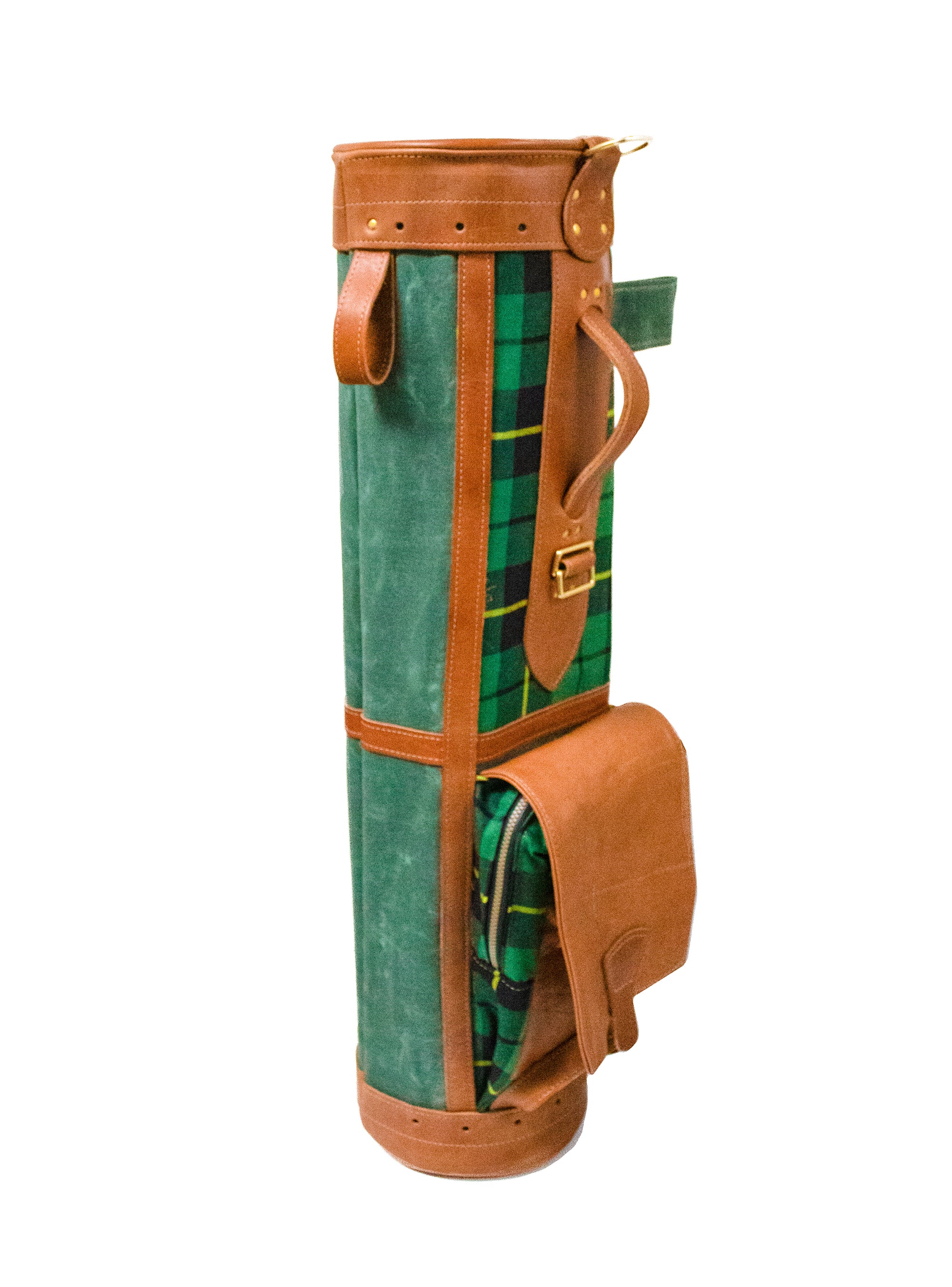 Wallace Green Tartan Sunday Bag- Steurer & Jacoby