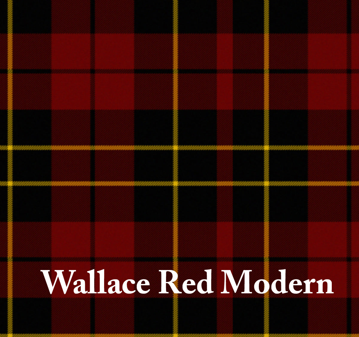 Wallace Red Modern Tartan