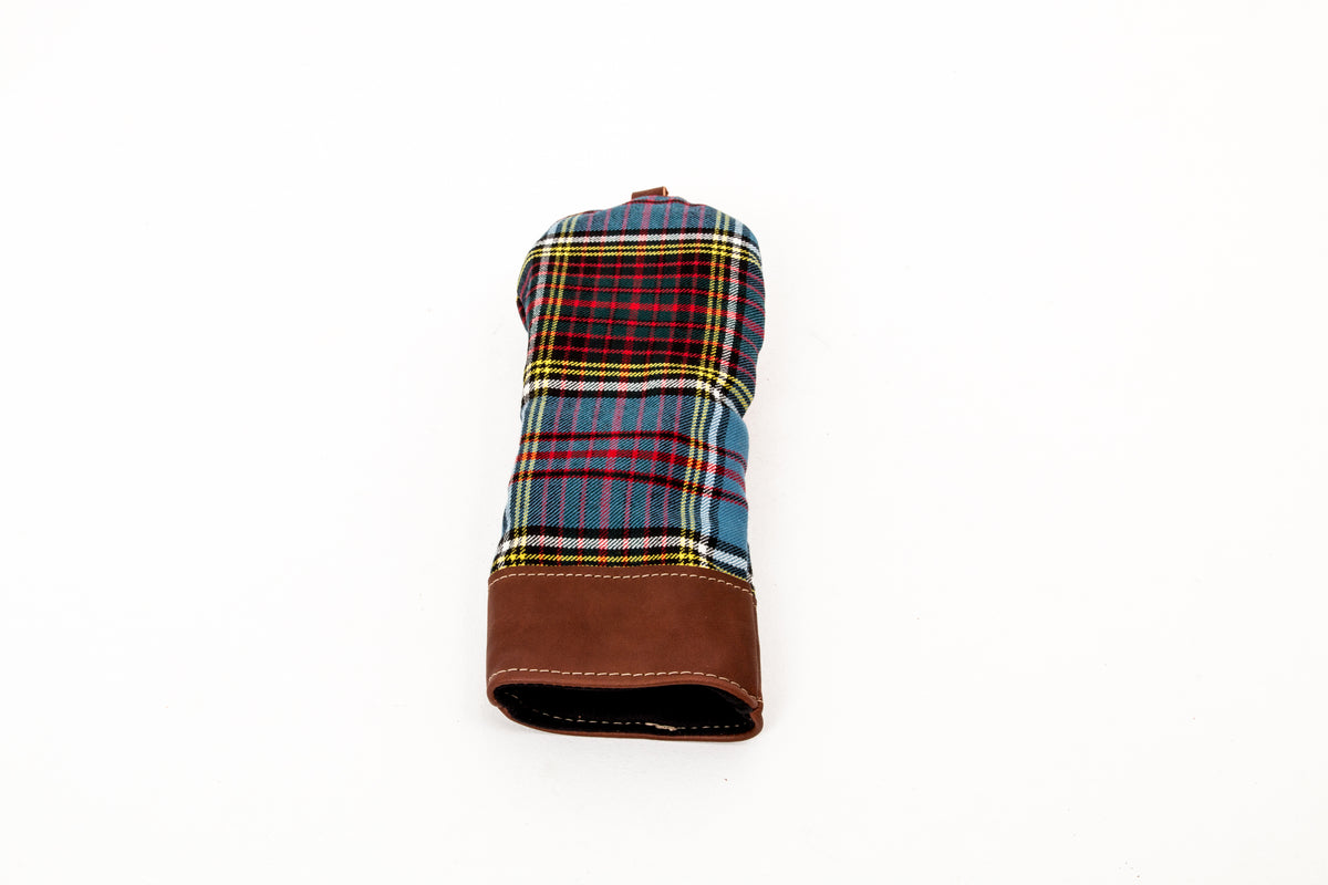 Leather and Wool Tartan Head Cover - Steurer & Jacoby