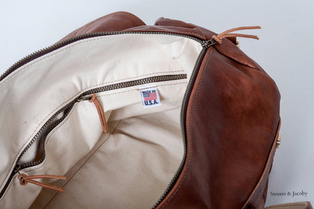 Premium Leather Duffel Bag - Steurer & Jacoby