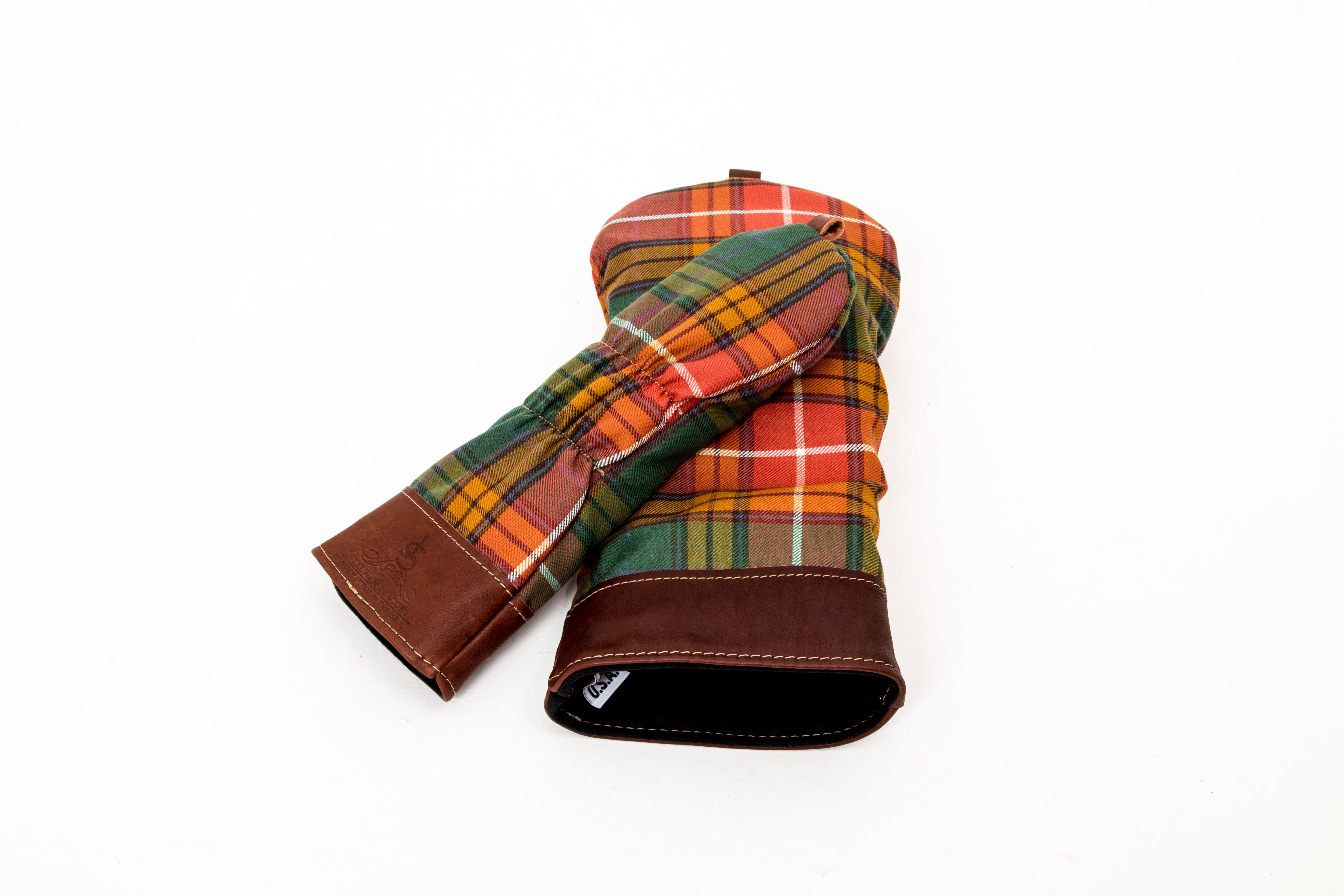 Leather and Wool Tartan Head Cover - Steurer & Jacoby