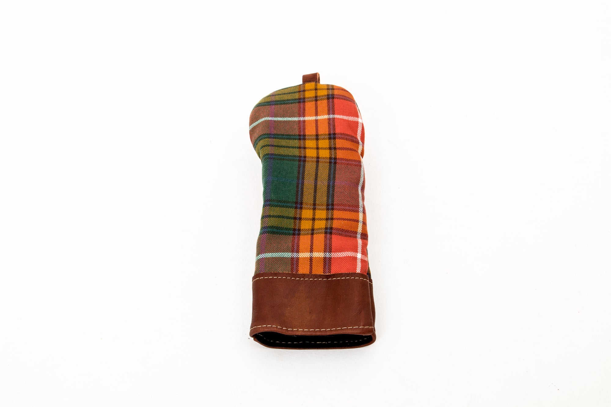 Leather and Wool Tartan Head Cover - Steurer & Jacoby