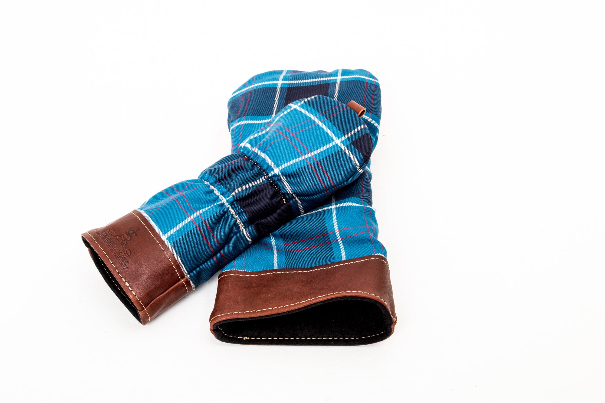 Leather and Wool Tartan Head Cover - Steurer & Jacoby