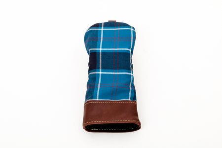 Leather and Wool Tartan Head Cover - Steurer & Jacoby