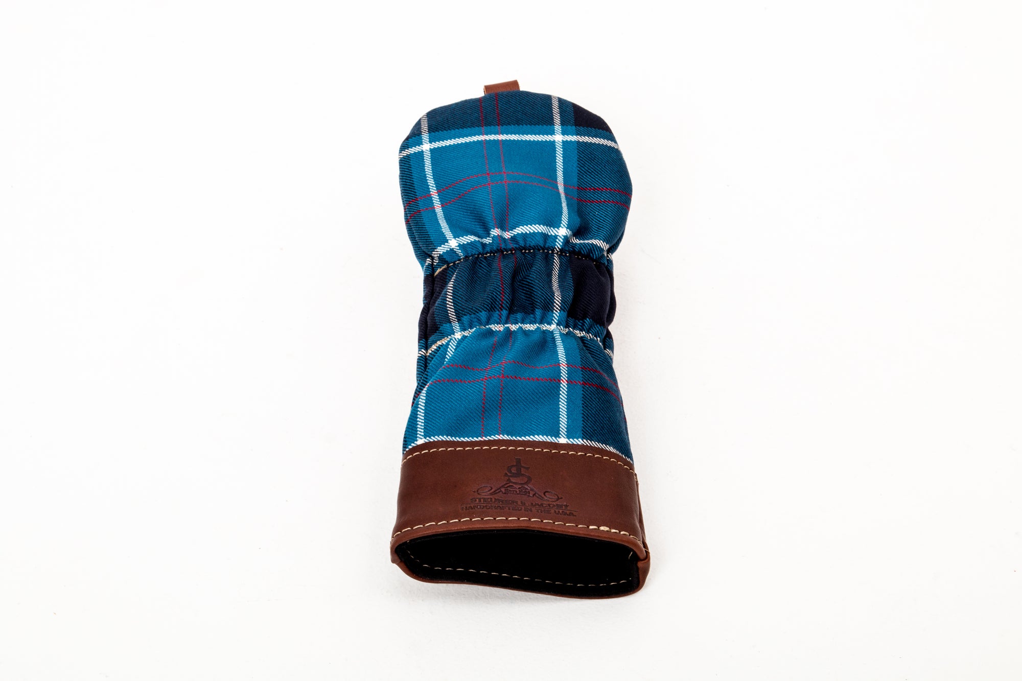 Leather and Wool Tartan Head Cover - Steurer & Jacoby