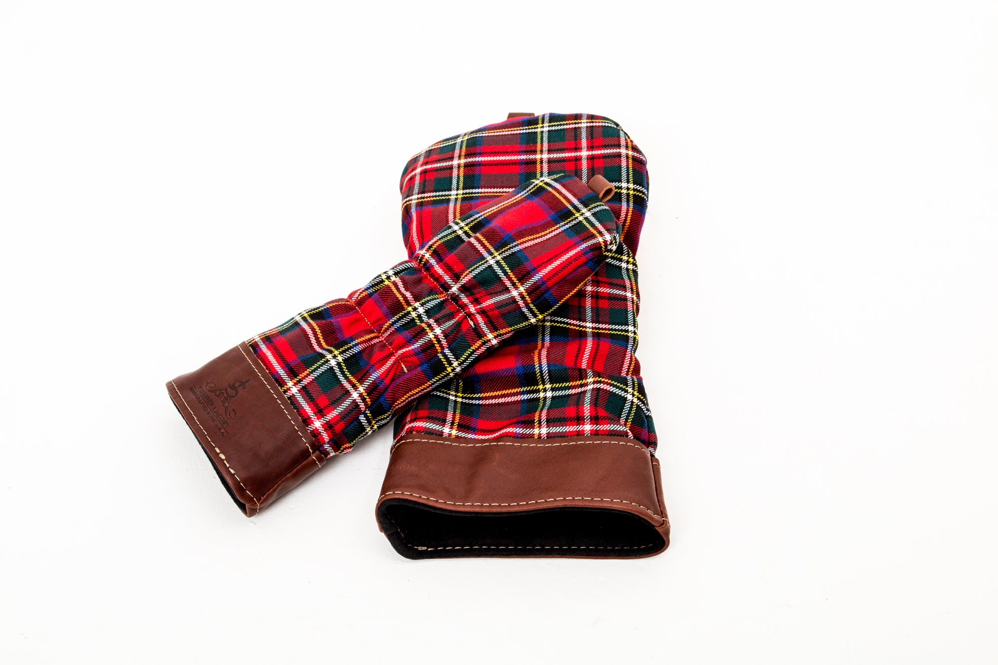 Leather and Wool Tartan Head Cover - Steurer & Jacoby