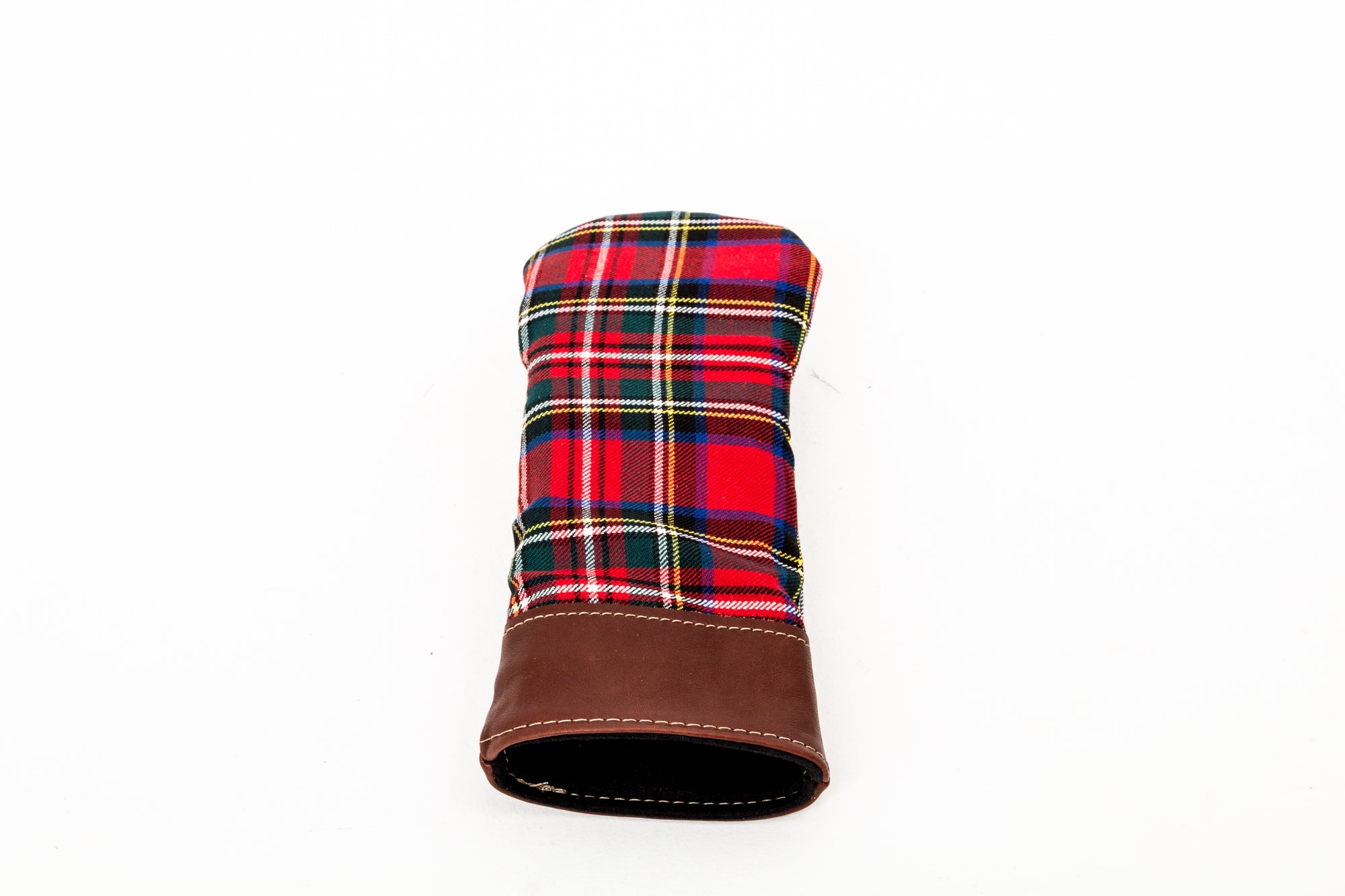 Leather and Wool Tartan Head Cover - Steurer & Jacoby