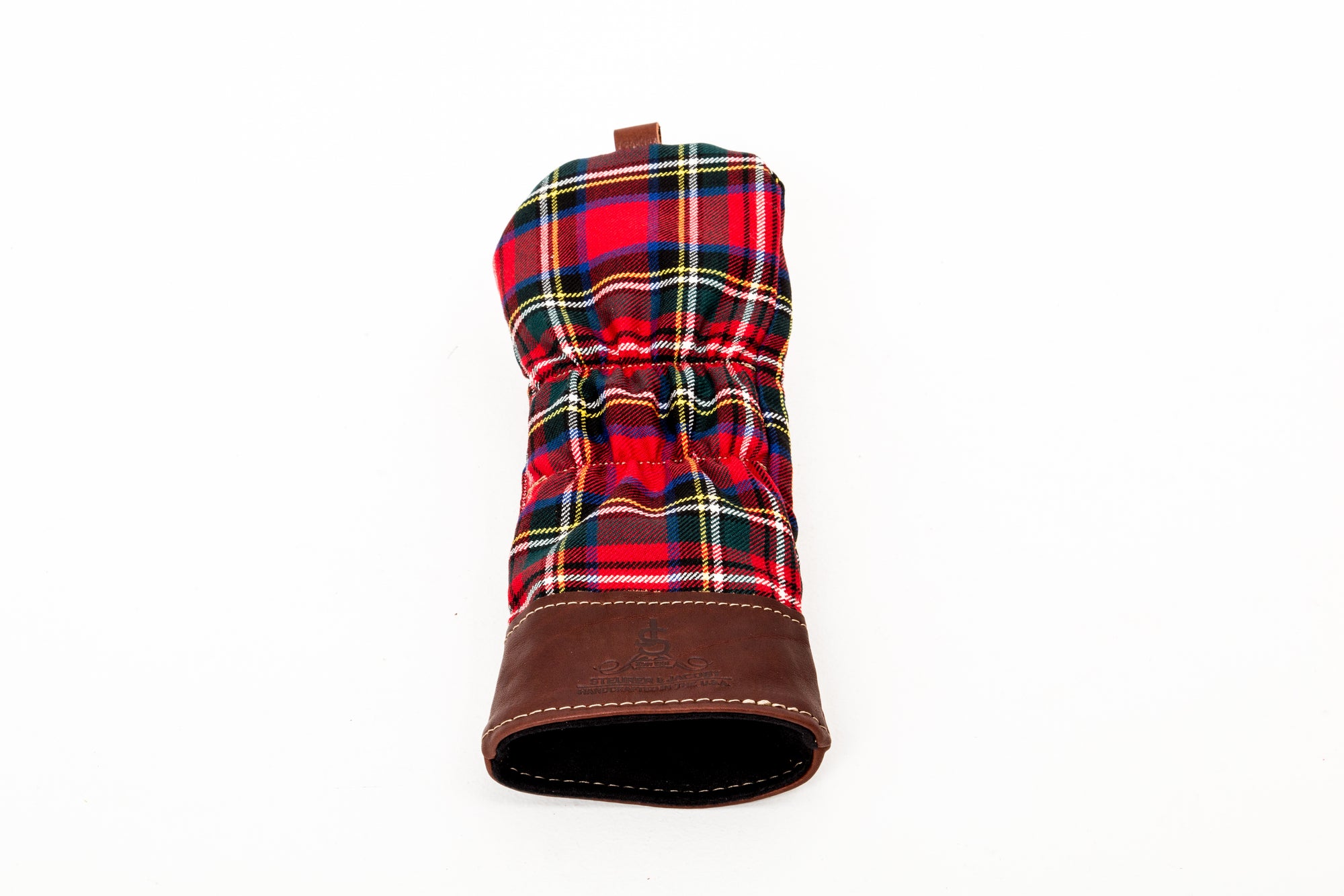 Leather and Wool Tartan Head Cover - Steurer & Jacoby