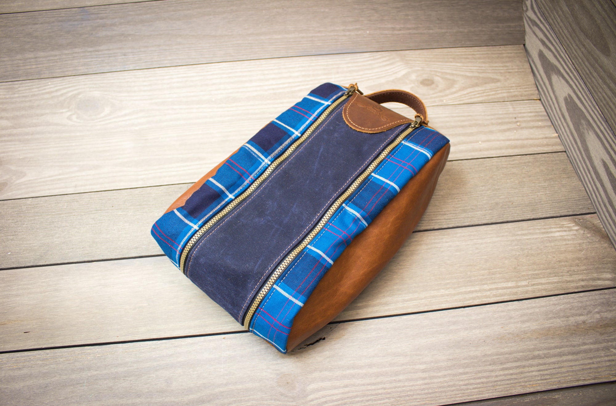 US Navy Tartan Golf Shoe Bag- Steurer & Jacoby