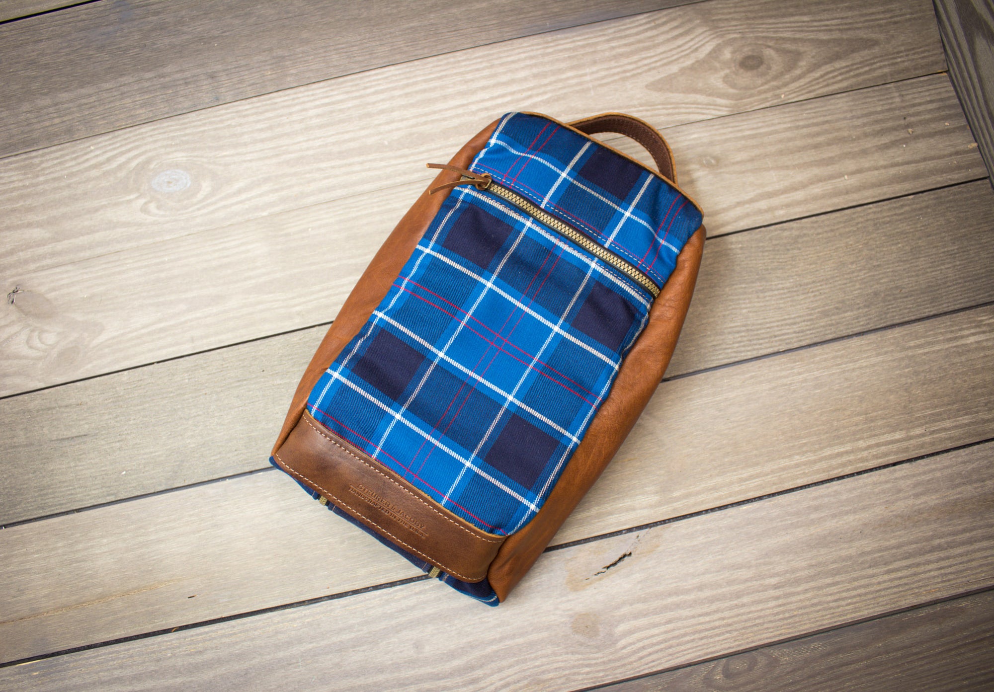 US Navy Tartan Golf Shoe Bag- Steurer & Jacoby