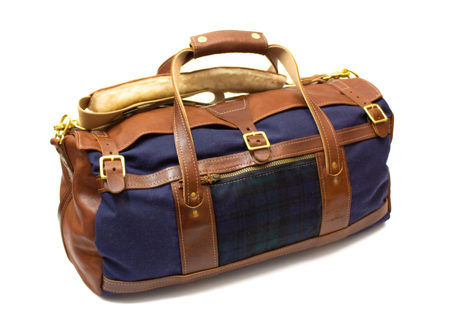 Blackwatch No. 2 Tartan Tour Style Duffel- Steurer & Jacoby