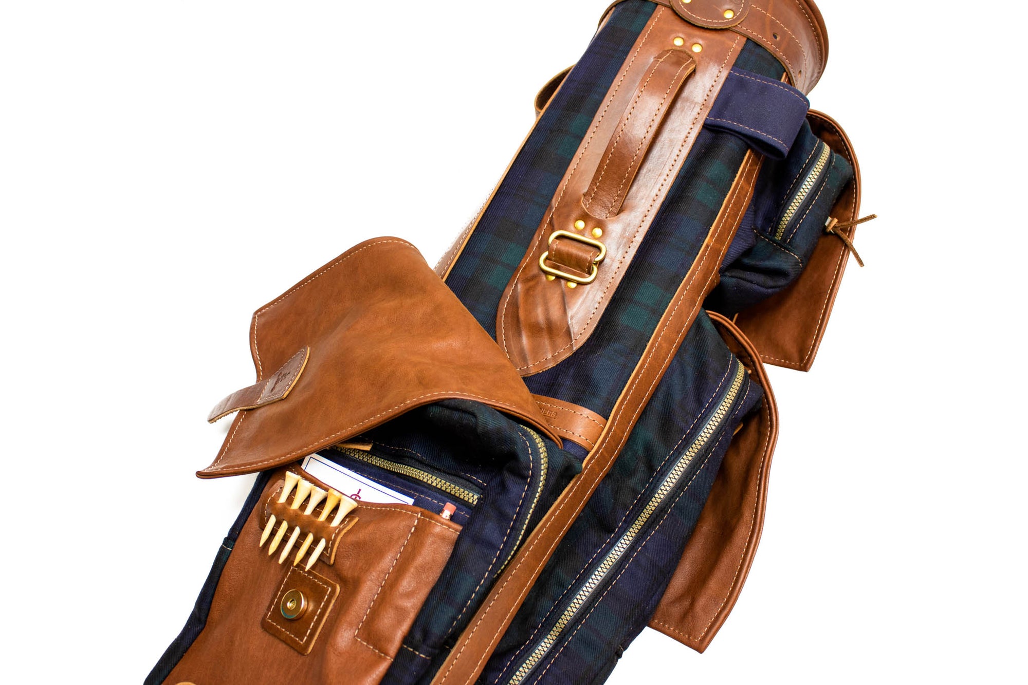 Blackwatch Tartan Gran Tour Golf Bag Pocket- Steurer & Jacoby