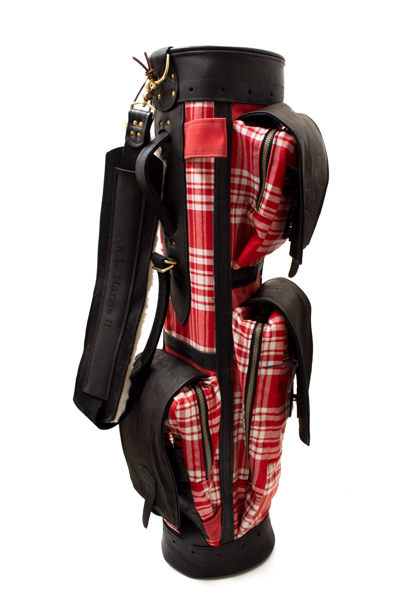 8" Tartan Gran Tour- Red/ White Menzies Tartan- Steurer & Jacoby  Edit alt text