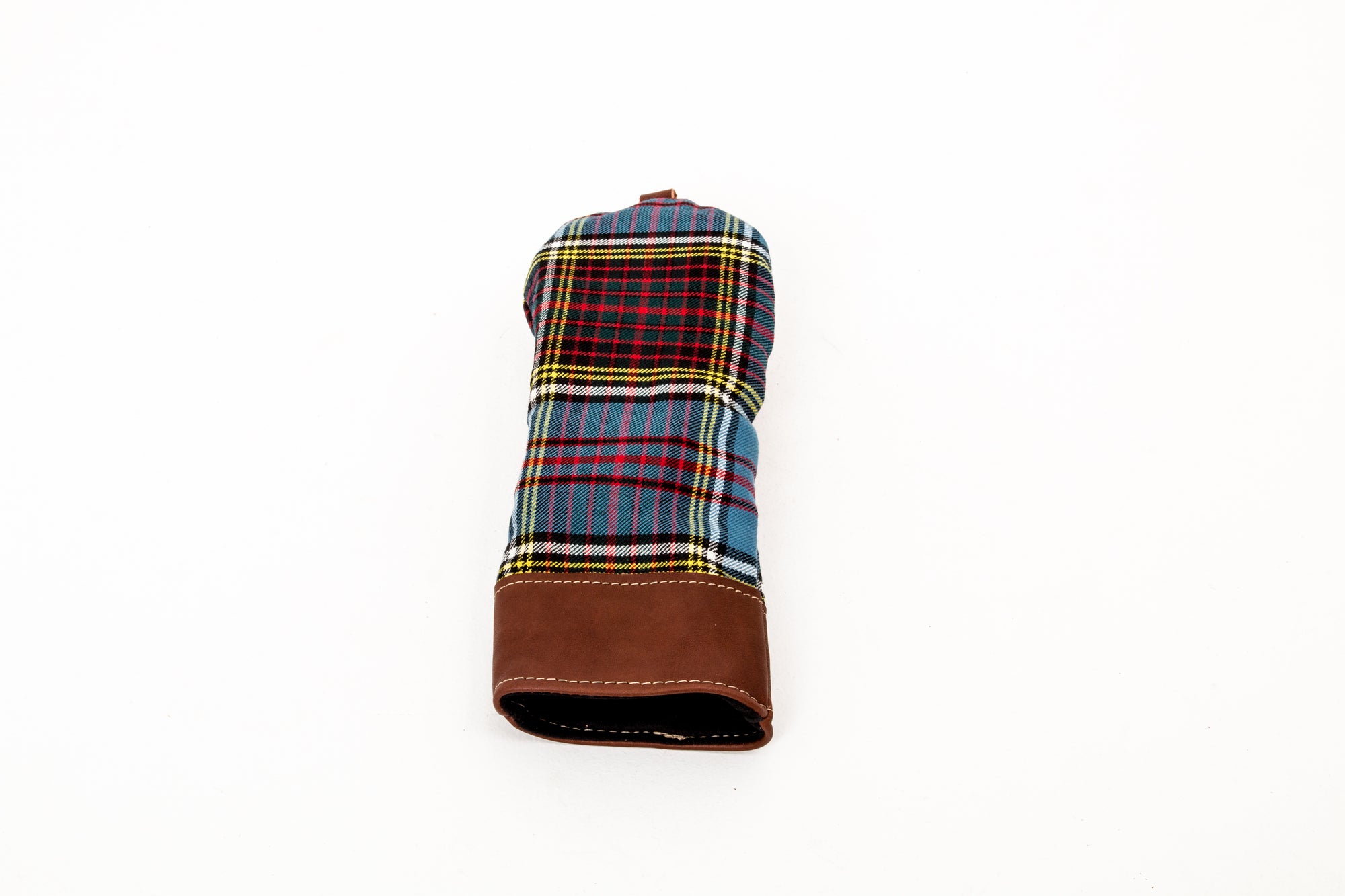 Leather and Wool Tartan Head Cover - Steurer & Jacoby