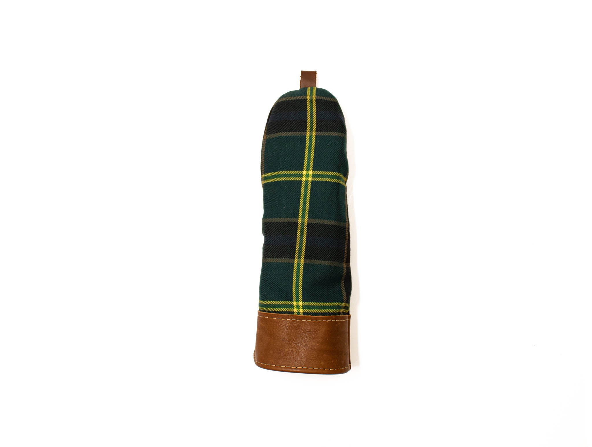 Leather & Tartan Fairway Wood Cover- US Army Tartan- Steurer & Jacoby