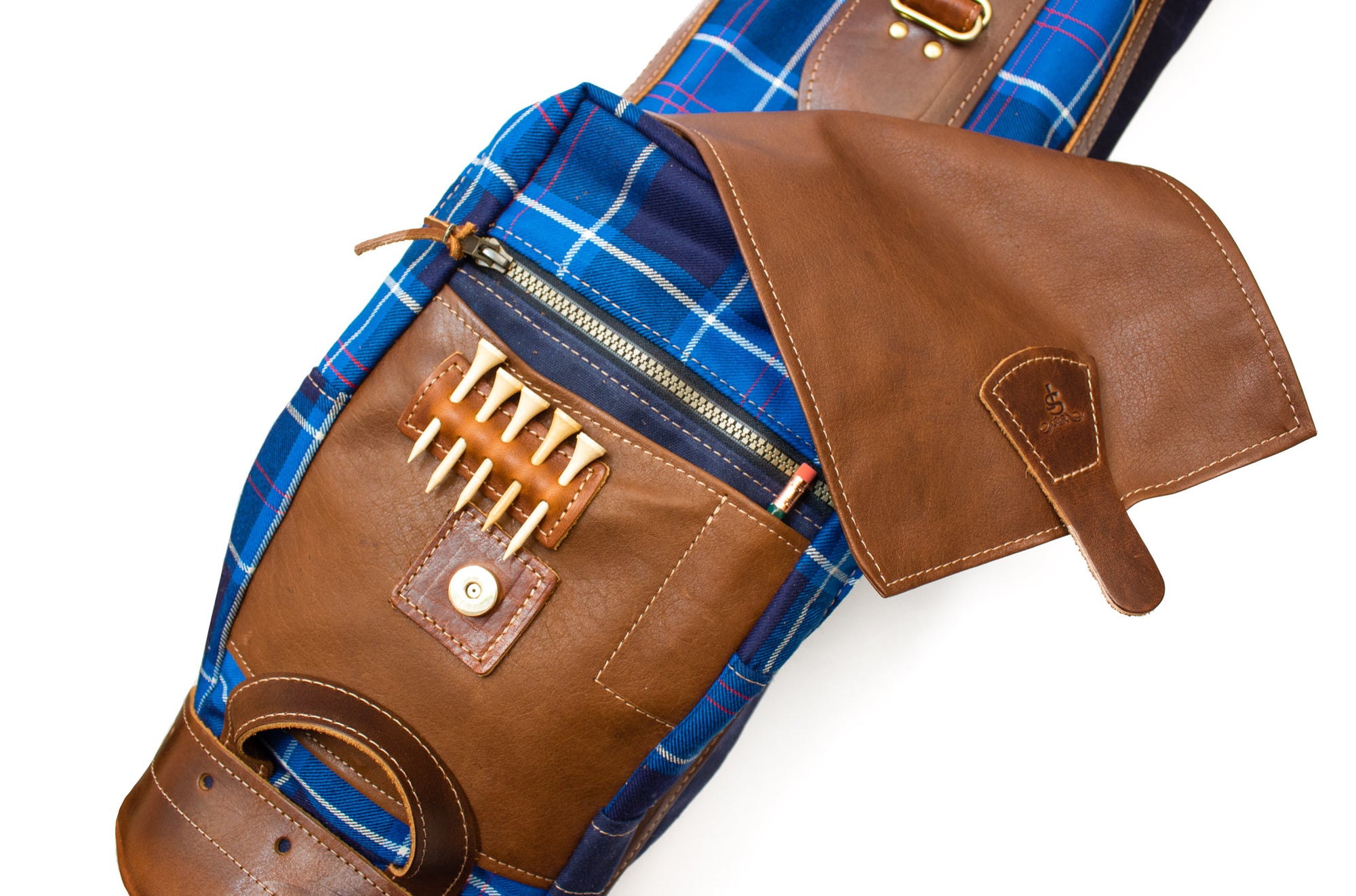 US Navy Tartan Sunday Golf Bag- Steurer & Jacoby