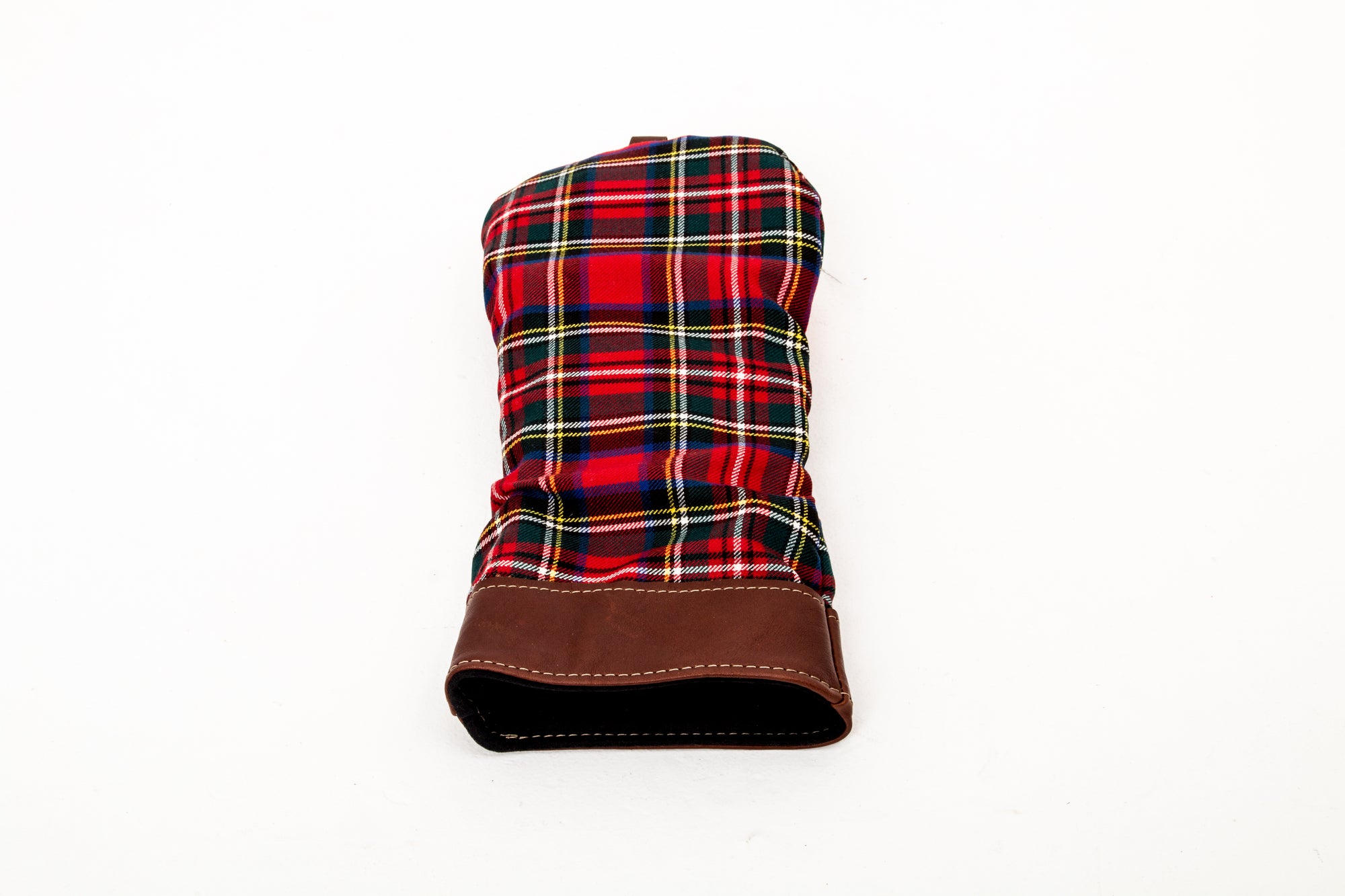 Leather and Wool Tartan Head Cover - Steurer & Jacoby