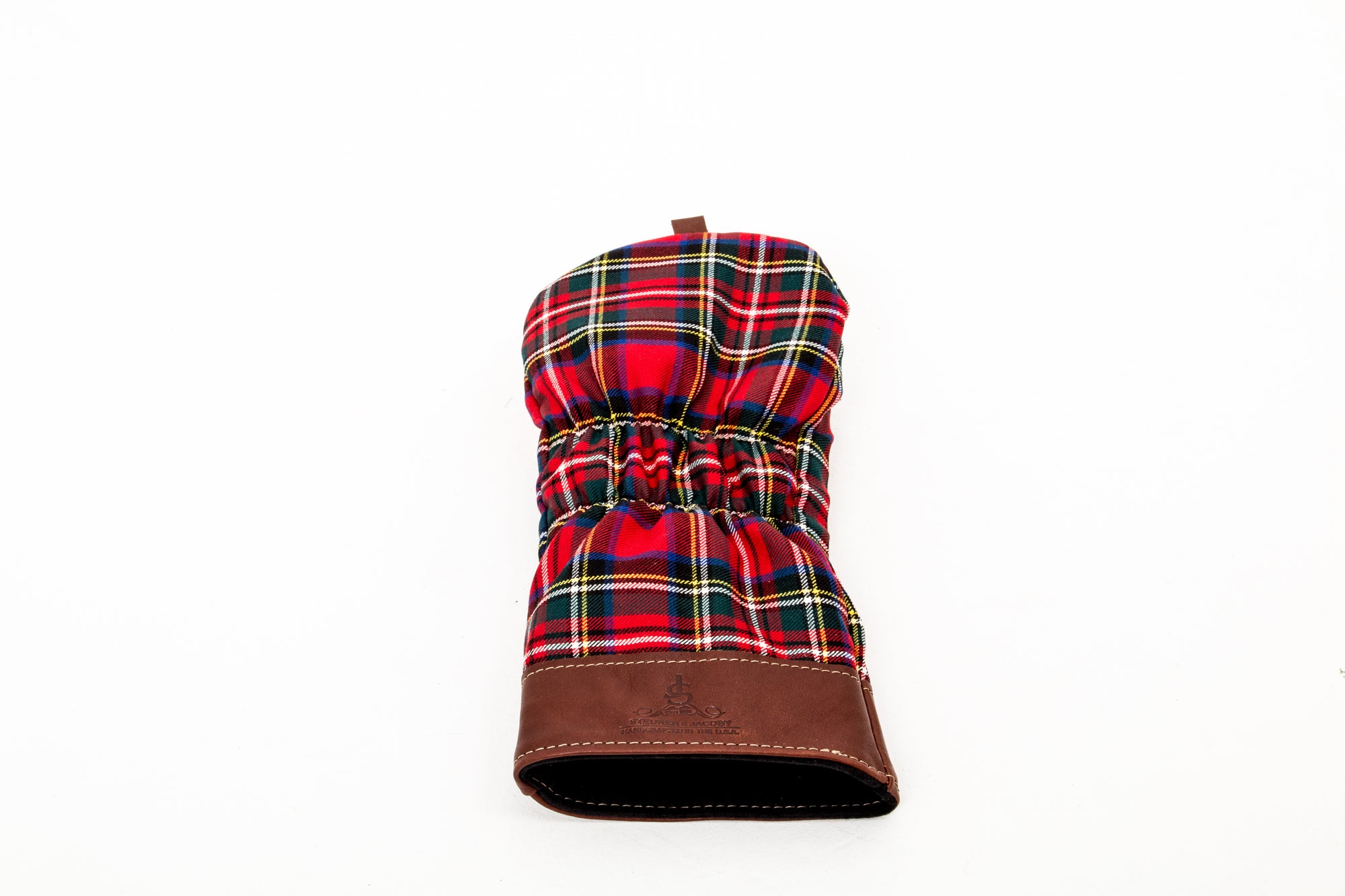Leather and Wool Tartan Head Cover - Steurer & Jacoby