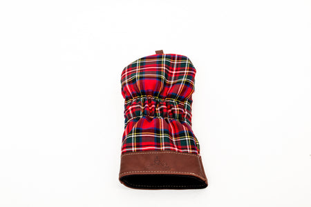 Leather and Wool Tartan Head Cover - Steurer & Jacoby