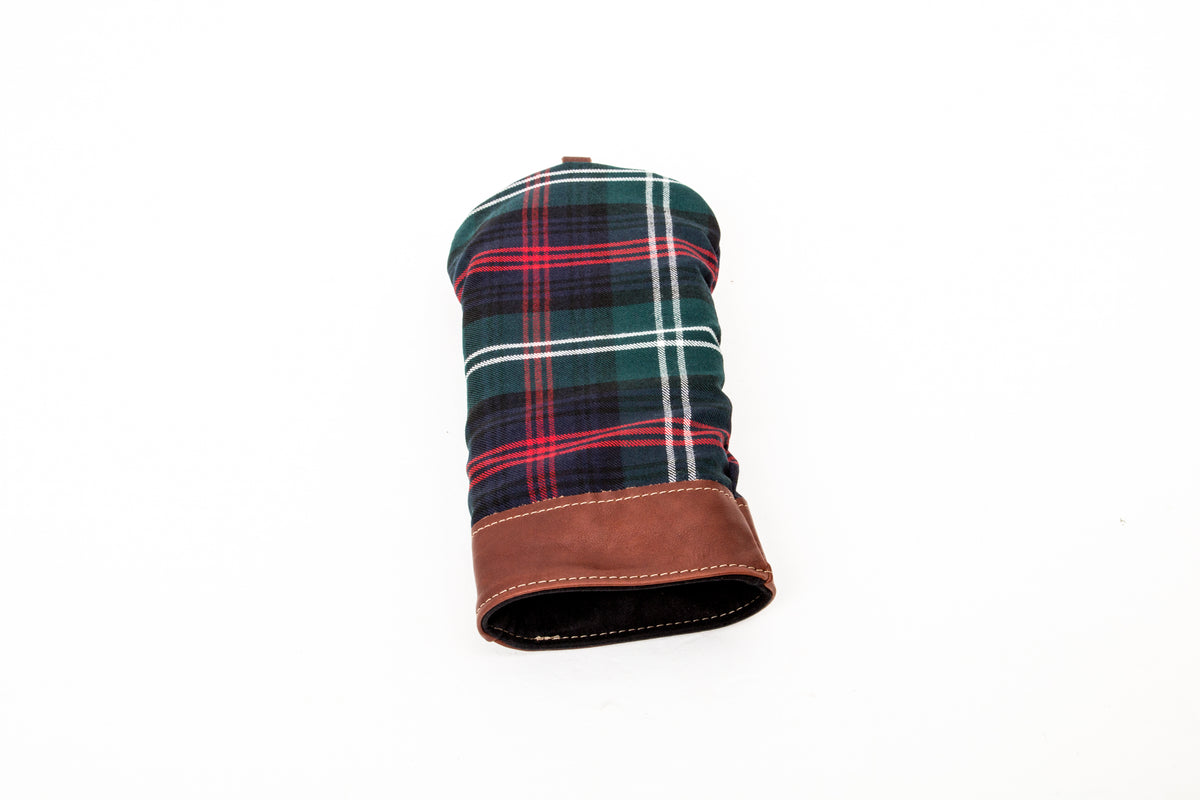 Leather and Wool Tartan Head Cover - Steurer & Jacoby