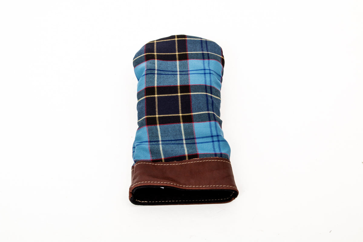 Leather and Wool Tartan Head Cover - Steurer & Jacoby