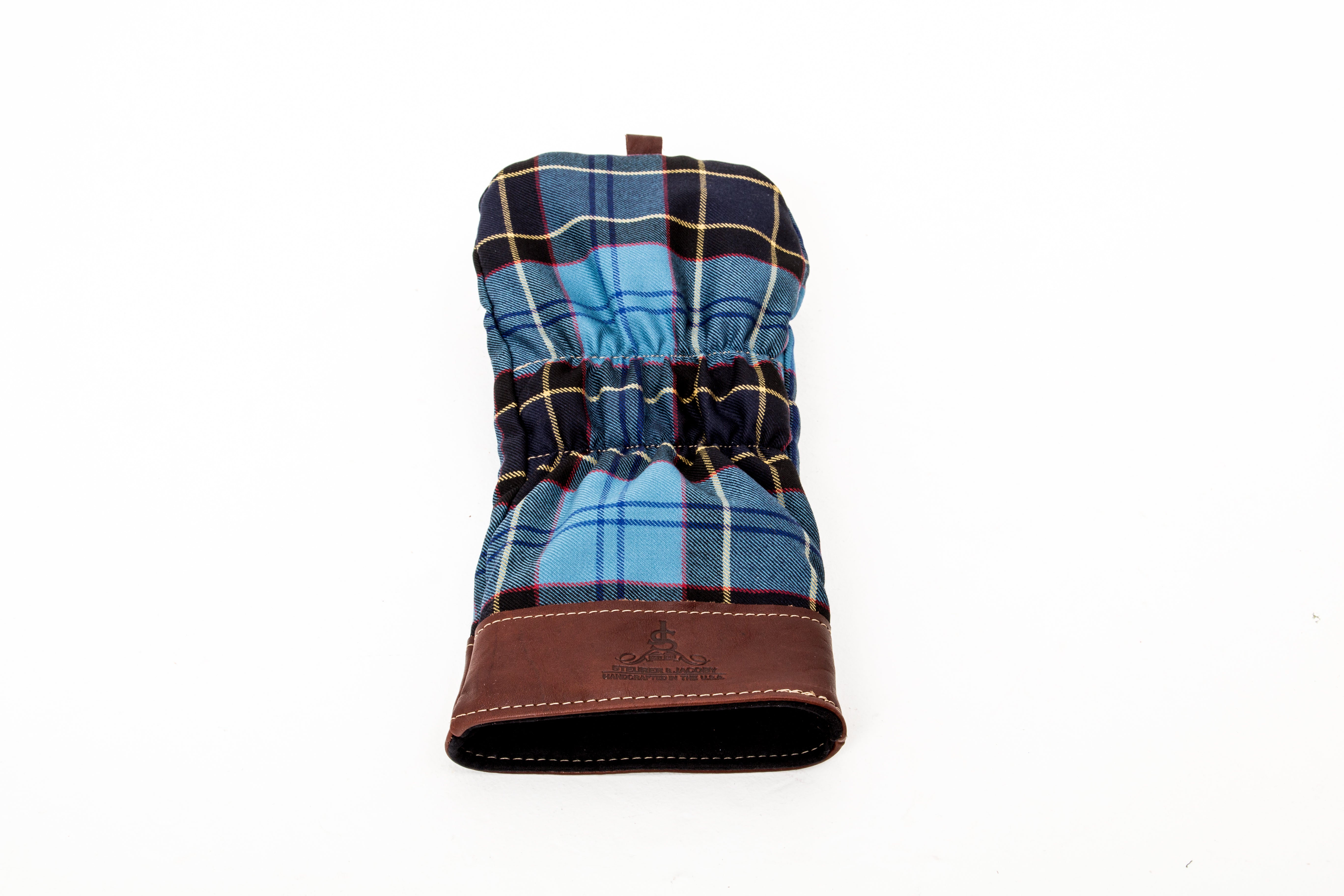 Leather and Wool Tartan Head Cover - Steurer & Jacoby