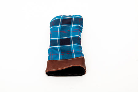 Leather and Wool Tartan Head Cover - Steurer & Jacoby