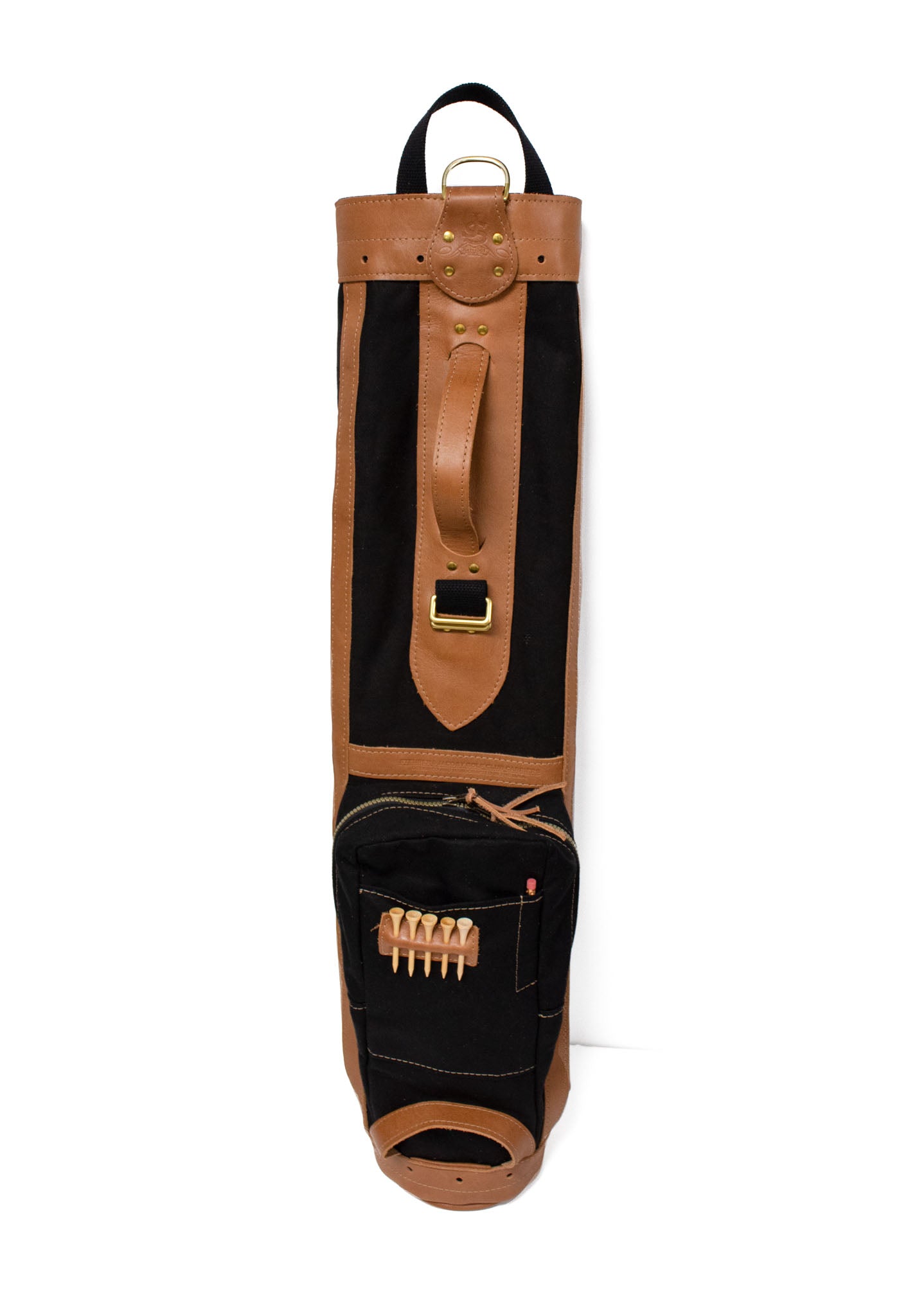 Black and Natural Pencil Style Golf Bag- Steurer & Jacoby