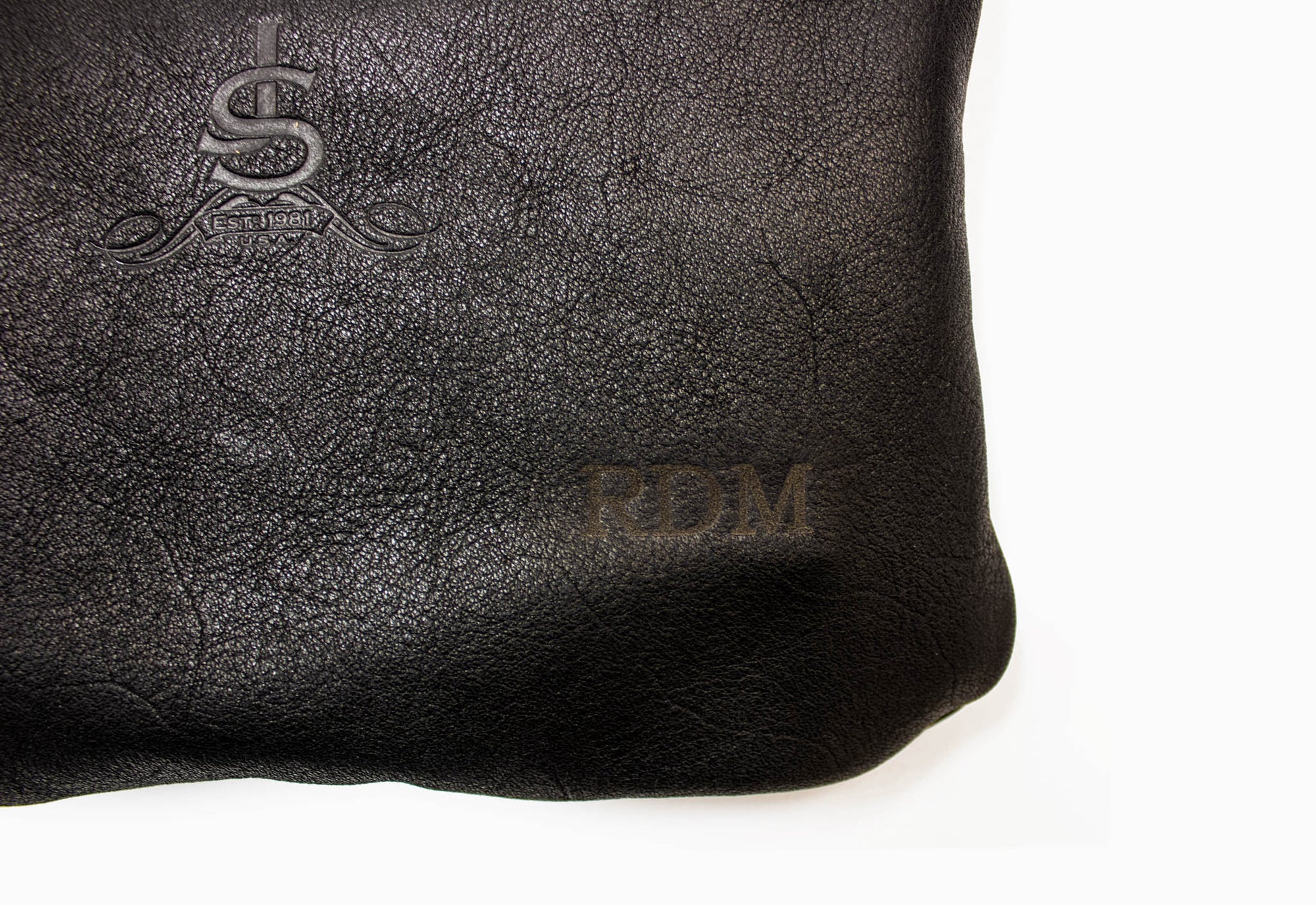 Black Valuables Pouch Personalization - Steurer & Jacoby