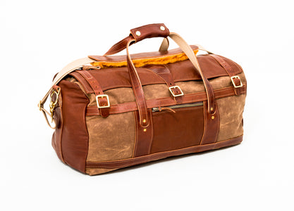Tour Duffel with Leather Flap and Ends - Steurer & Jacoby