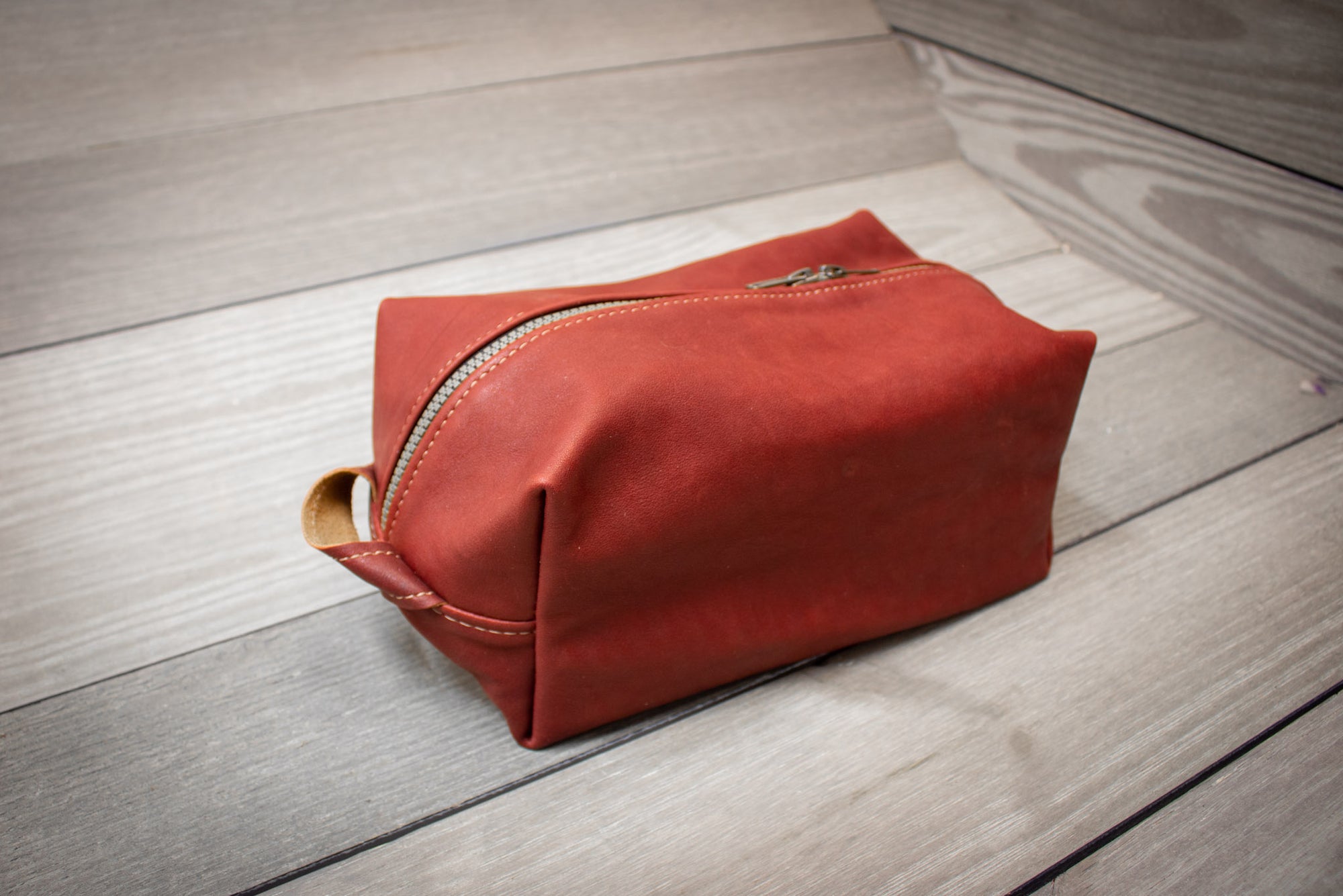 Burgundy Leather Shaving Kit- Steurer & Jacoby