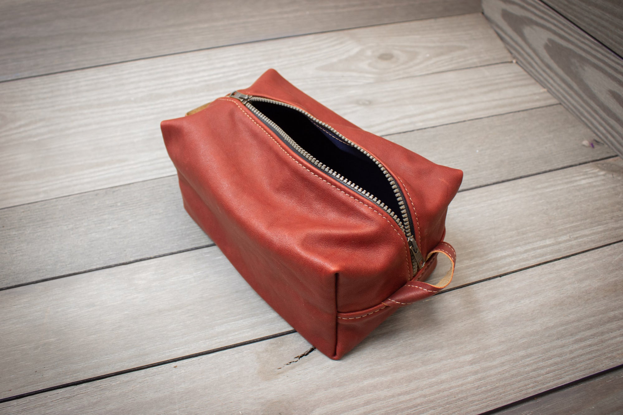 Burgundy Leather Shaving Kit- Steurer & Jacoby