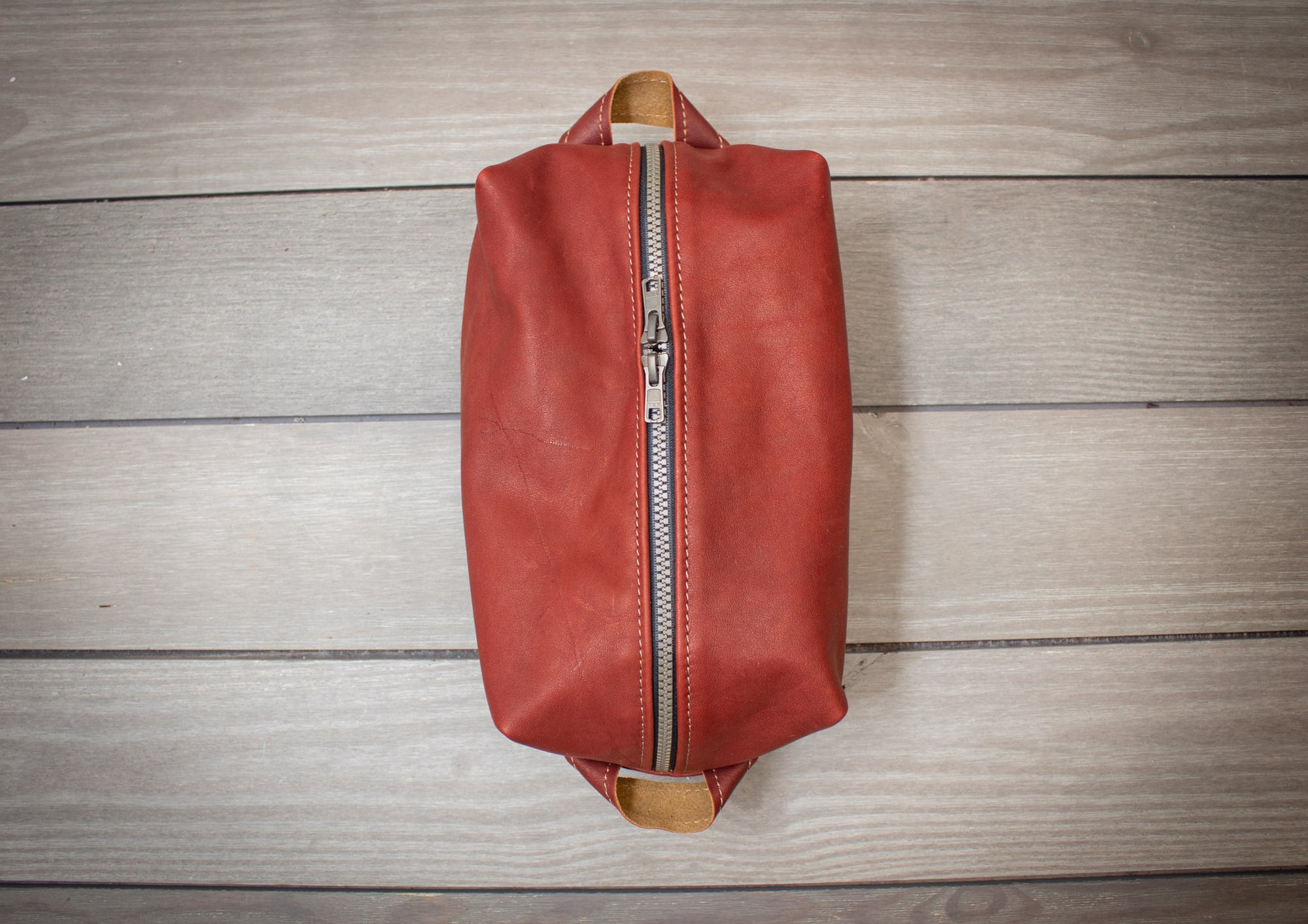 Burgundy Leather Shaving Kit- Steurer & Jacoby