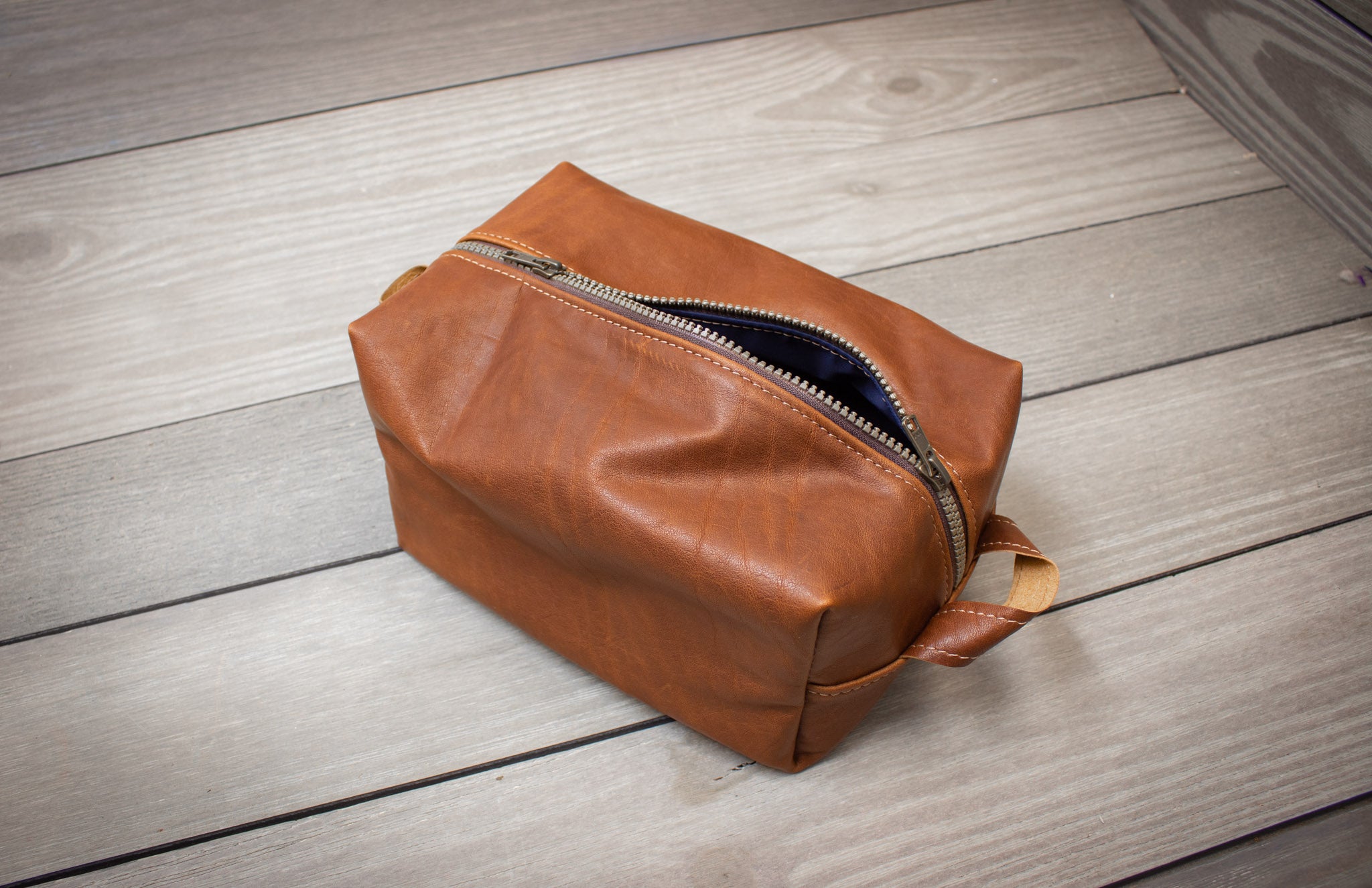 Chestnut Leather Shaving Kit- Steurer & Jacoby