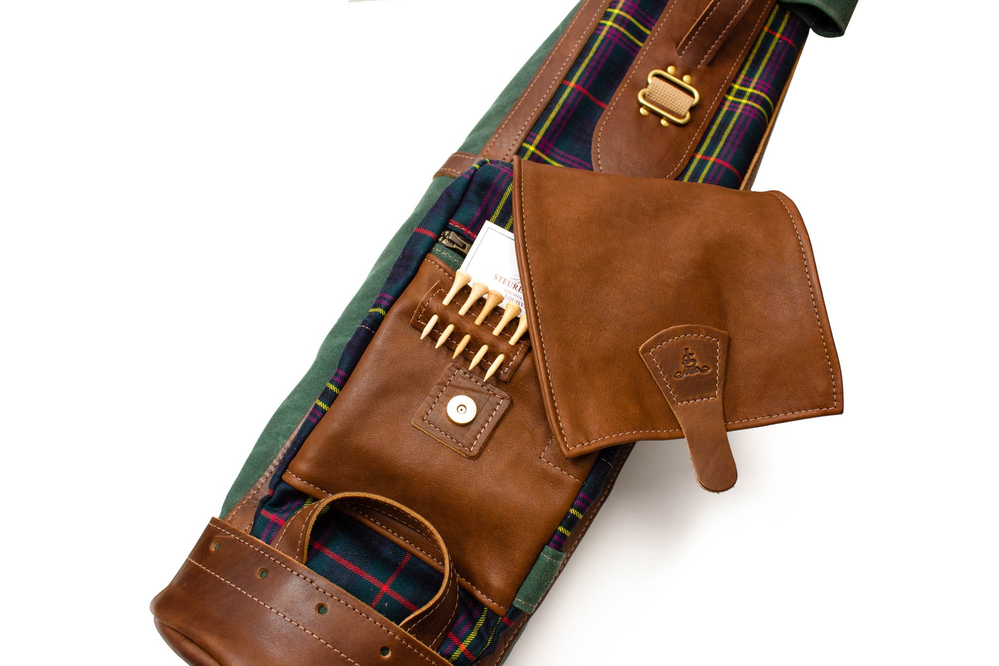 Tartan & Leather Sunday Leather Pocket Flap- Kennedy Modern- Steurer & Jacoby