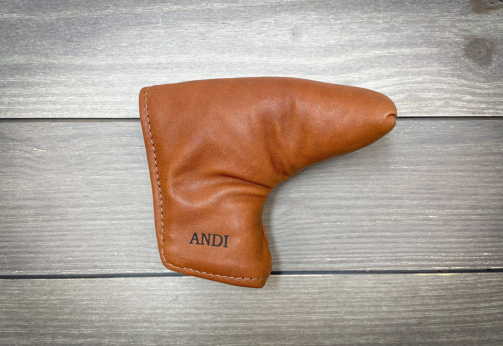 Personalization on a Leather Putter Cover- Steurer & Jacoby