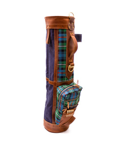 Official Mackenzie OC Tartan Golf Bag w/ Navy Waxed Canvas- Steurer & Jacoby
