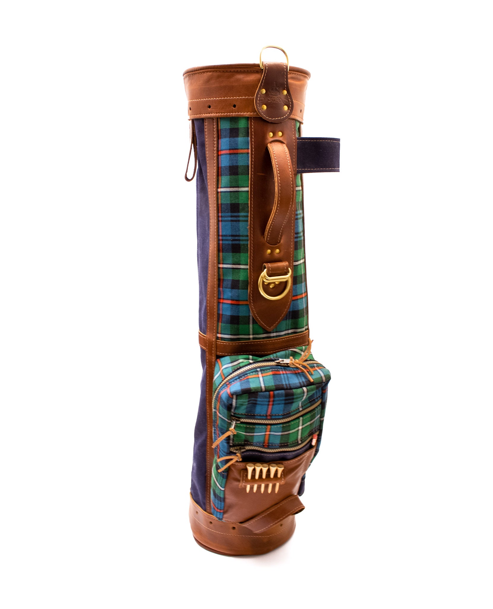 Official Mackenzie OC Tartan Golf Bag w/ Navy Waxed Canvas- Steurer & Jacoby