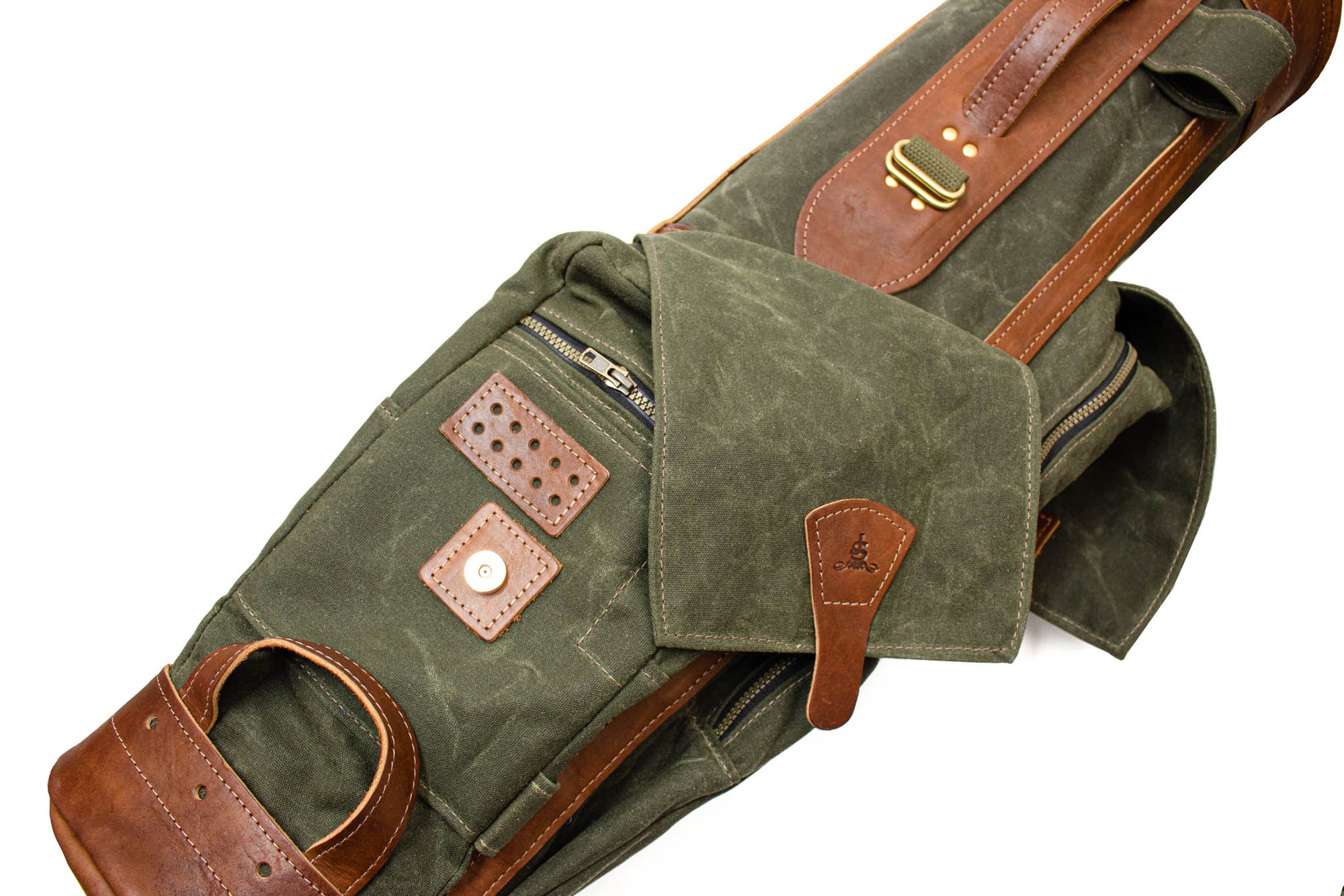 Olive Airliner Golf Bag Pocket- Steurer & Jacoby