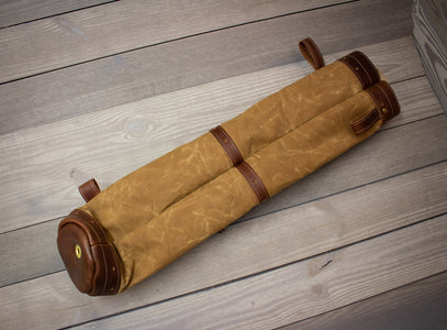 The Stewart Camel Modern Tartan Pencil Style Golf Bag- Steurer & Jacoby