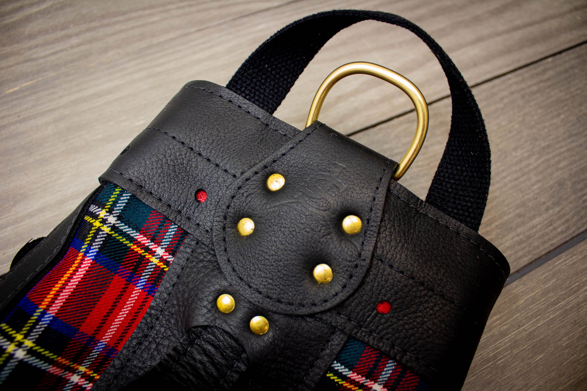 The Stewart Modern Pencil Golf Bag with Black Leather- Steurer & Jacoby