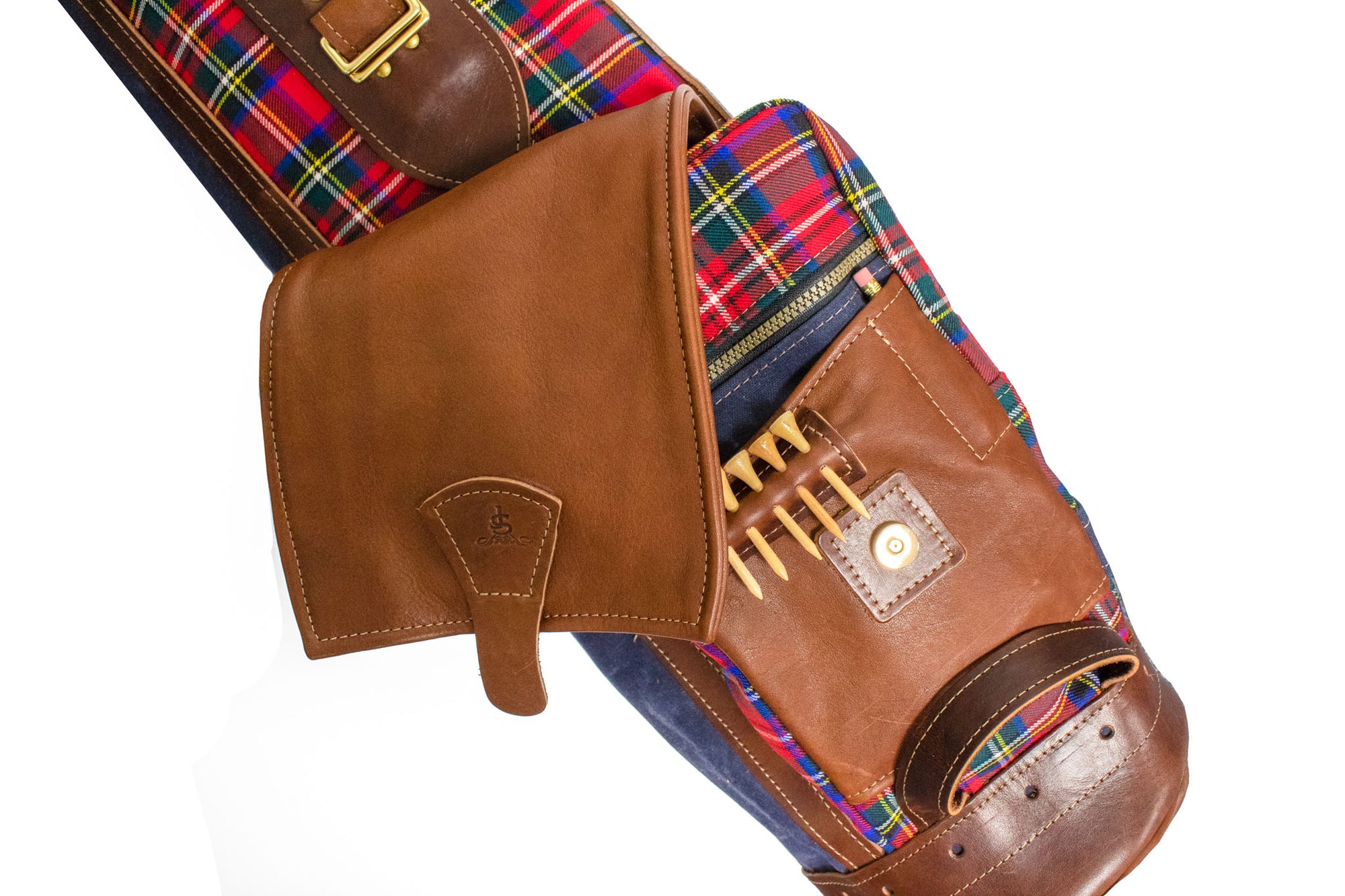 Stewart Prince Charles Tartan Sunday Style Golf Bag Pocket- Steurer & Jacoby
