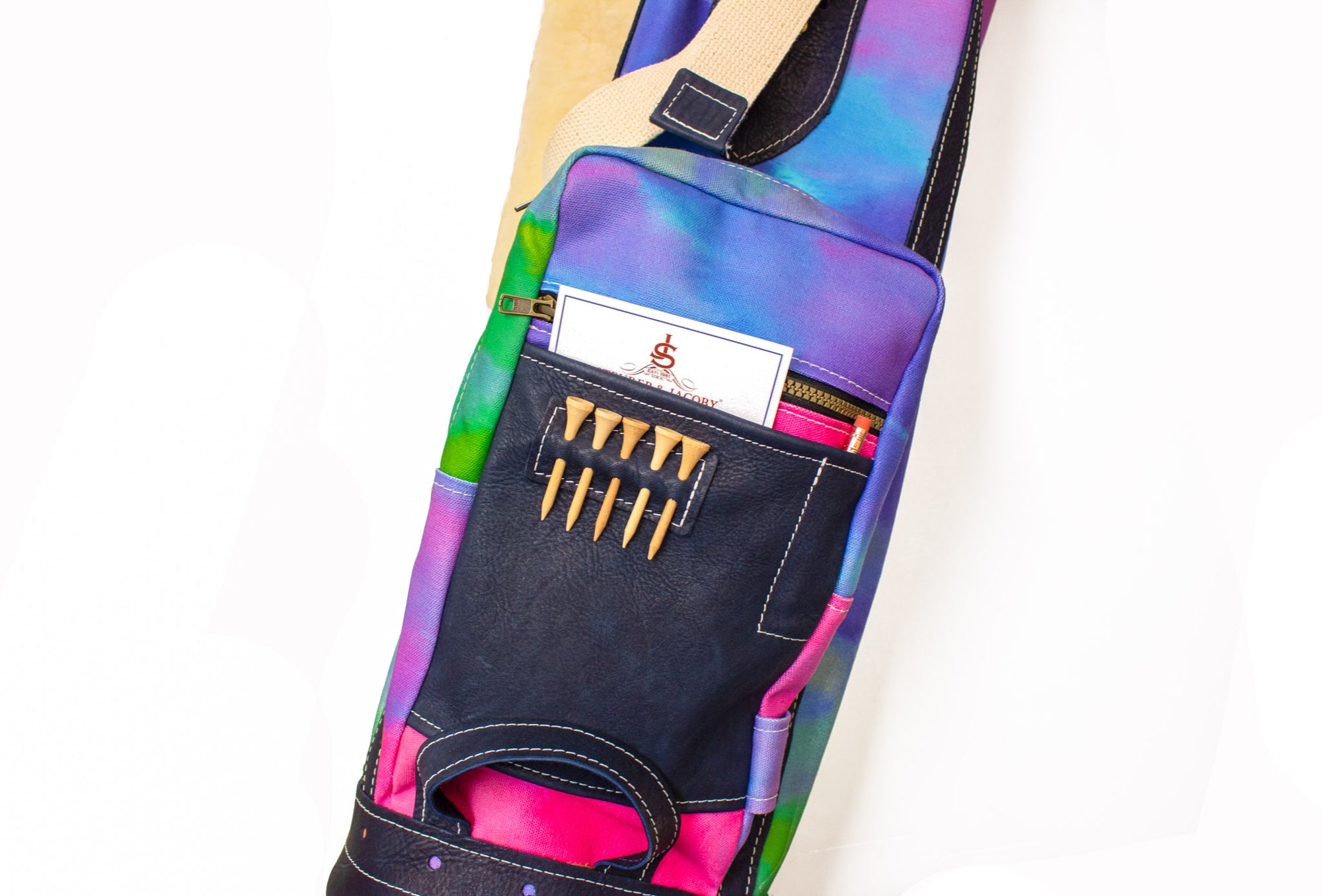 Tie Dye Golf Bag Ball Pocket- Steurer & Jacoby
